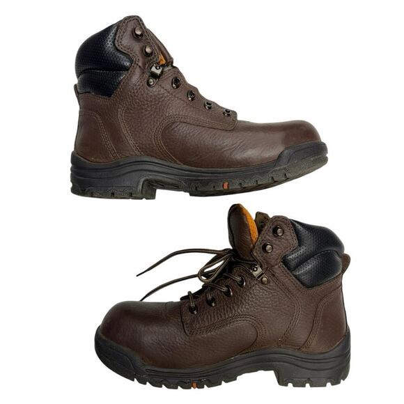 Timberland Pro Womens Titan Alloy Toe Waterproof Boot Brown Size 8 M - Picture 2 of 14